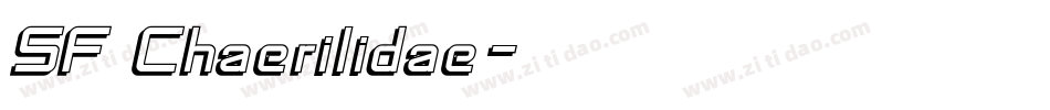 SF Chaerilidae字体转换